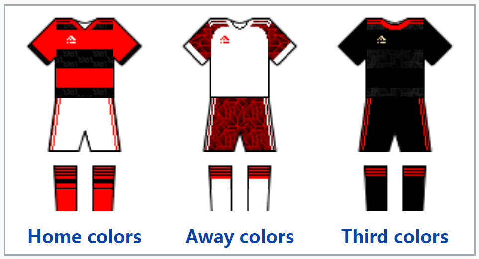 flamengo soccer kits