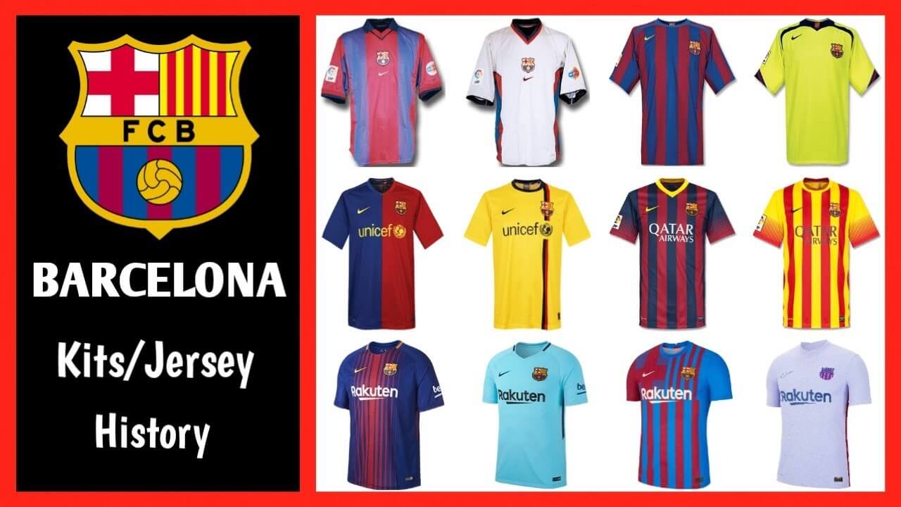 Barcelona football kits