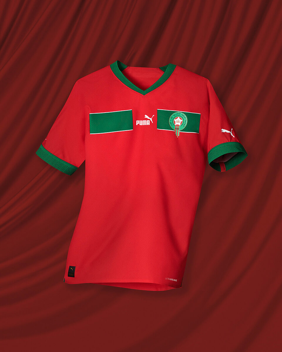 Morocco national team soccer jersey 2021-2022