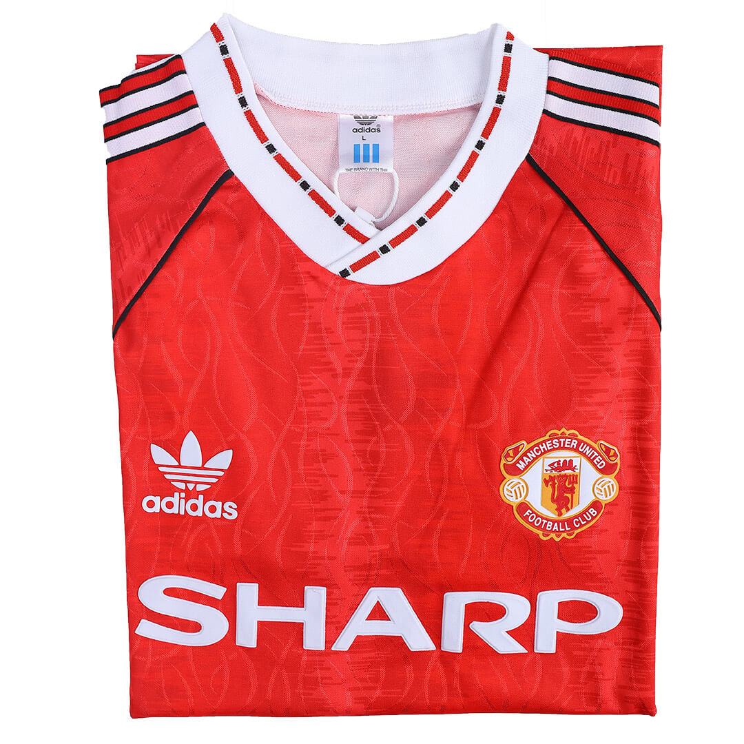 90/92 Manchester United Home Red Retro Jerseys