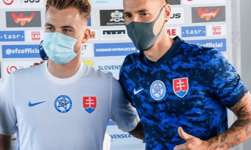 2021 Slovakia Home Blue Soccer Jerseys
