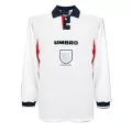 England Home Jersey Retro 1998 By - Long Sleeve - elmontyouthsoccer
