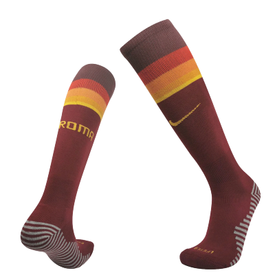 Roma Home Soccer Socks 2020/21 By - ijersey