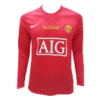 Manchester United Champion League Home Jersey Retro 2007/08 By - Long Sleeve - elmontyouthsoccer