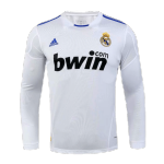 Real Madrid Home Jersey Retro 2010/11 By Adidas - Long Sleeve
