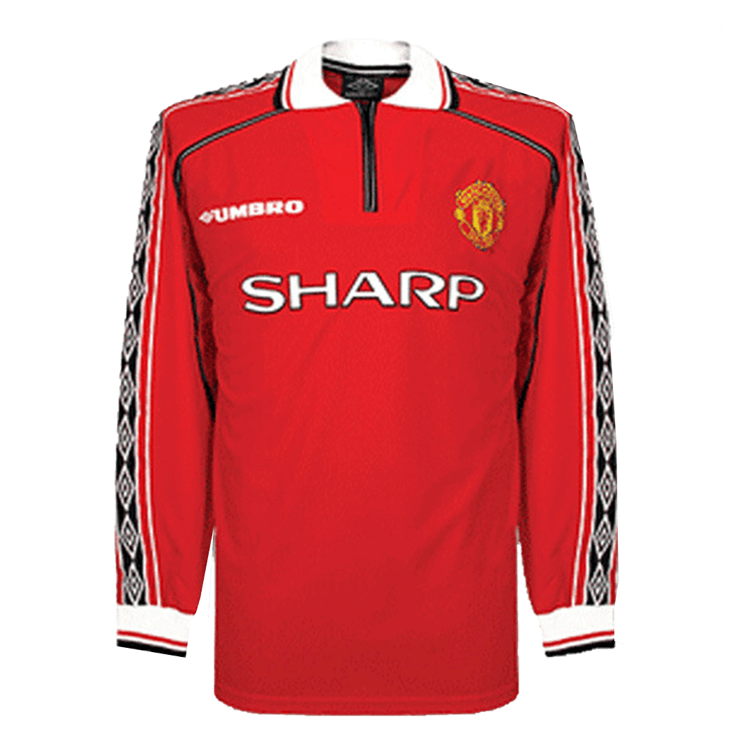 Manchester United Jersey 1998/99 Home Retro - Long Sleeve - ijersey