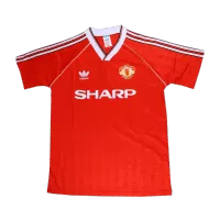 88/90 Manchester United Home Red Retro Jerseys Shirt - ijersey