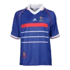 France Home Jersey Retro 1998 By - elmontyouthsoccer