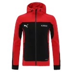 AC Milan Traning Hoodie Jacket 2021/22 By - Black-Red - elmontyouthsoccer