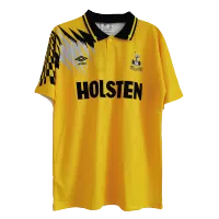Tottenham Hotspur Away Jersey Retro 1992/94 By - Yellow - elmontyouthsoccer