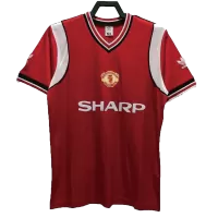 Retro 1985 Manchester United Home Soccer Jersey - ijersey
