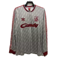 Retro 1989 Liverpool Away Long Sleeve Soccer Jersey - ijersey