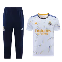 Real Madrid Training Kit (Jersey+3/4 Pants) 2021/22 - White - elmontyouthsoccer