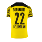 BELLINGHAM #22 Borussia Dortmund Home Jersey 2021/22 By Puma
