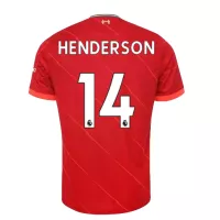 HENDERSON #14 Liverpool Home Jersey 2021/22 By - elmontyouthsoccer