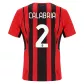CALABRIA #2 AC Milan Home Jersey 2021/22 By - elmontyouthsoccer