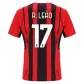 R. LEÃO #17 AC Milan Home Jersey 2021/22 By - elmontyouthsoccer