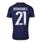 HERNANDEZ #21 France Home Jersey 2020 By - elmontyouthsoccer