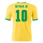 NEYMAR JR #10 Brazil Home Jersey 2021 By - elmontyouthsoccer