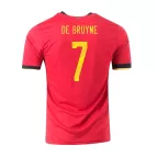 DE BRUYNE #7 Belgium Home Jersey 2020 By - elmontyouthsoccer