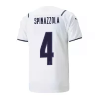 SPINAZZOLA #4 Italy Away Jersey 2021 By - elmontyouthsoccer