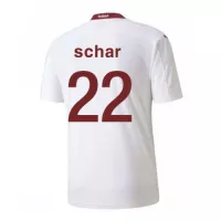 SCHAR #22 Switzerland Away Jersey 2020 By - elmontyouthsoccer