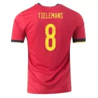 TIELEMANS #8 Belgium Home Jersey 2020 By - elmontyouthsoccer