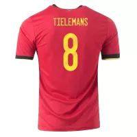 TIELEMANS #8 Belgium Home Jersey 2020 By - elmontyouthsoccer