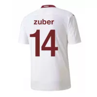 ZUBER #14 Switzerland Away Jersey 2020 By - elmontyouthsoccer