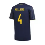 MELLBERG #4 Sweden Away Jersey 2020 By - elmontyouthsoccer