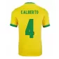 CALBERTO #4 Brazil Home Jersey 2021 By - elmontyouthsoccer