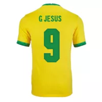 G JESUS #9 Brazil Home Jersey 2021 By - elmontyouthsoccer