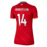 HENDERSON #14 Liverpool Home Jersey 2021/22 By - Women - elmontyouthsoccer