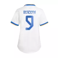BENZEMA #9 Real Madrid Home Jersey 2021/22 By - Women - elmontyouthsoccer