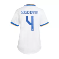 SERGIO RAMOS #4 Real Madrid Home Jersey 2021/22 By - Women - elmontyouthsoccer