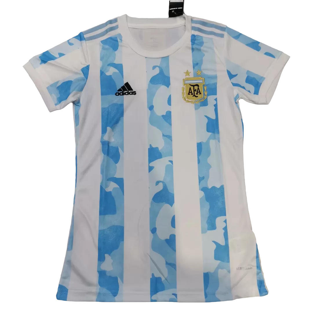 Women's adidas Lionel Messi White Argentina National Team 2021 Home Replica  Jersey