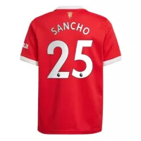 SANCHO #25 Manchester United Home Jersey 2021/22 By - elmontyouthsoccer