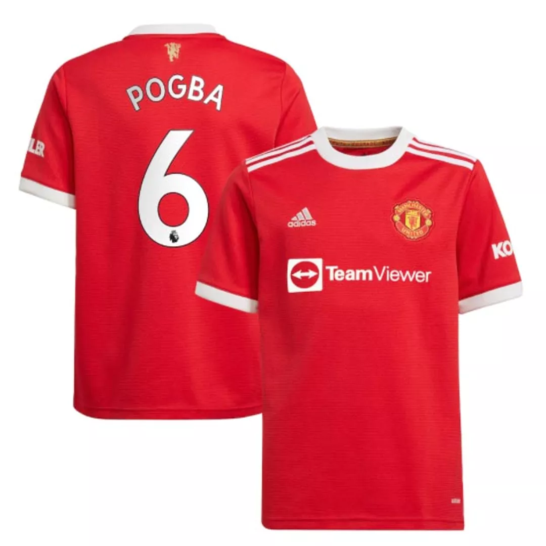 POGBA #6 Manchester United Jersey 2021/22 Home