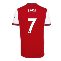 SAKA #7 Arsenal Home Jersey 2021/22 By Adidas