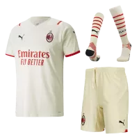 AC Milan Away Jersey Whole Kit 2021/22 By - Cream - elmontyouthsoccer