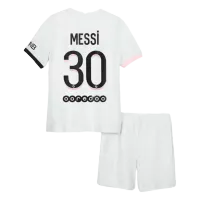 Messi #30 PSG Away Jersey Kit 2021/22 By - Youth - elmontyouthsoccer