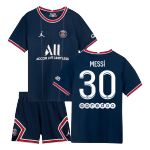Messi #30 PSG Home Jersey Kit 2021/22 By Jordan - Youth