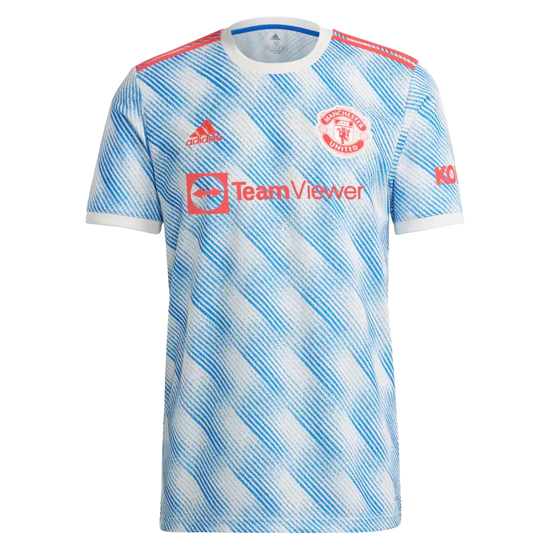 Manchester United Blue Away Jersey for Men(Blue Color Dry Fit Polyester  Half Sleeve) : : Clothing & Accessories