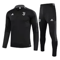 Juventus Tracksuit 2021/22 Youth - Black - elmontyouthsoccer