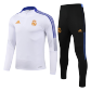 Real Madrid Tracksuit 2021/22 Adidas Youth - White
