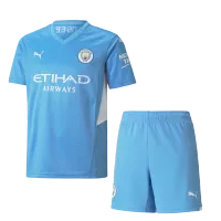Manchester City Home Jersey Kit 2021/22 By - Blue - elmontyouthsoccer