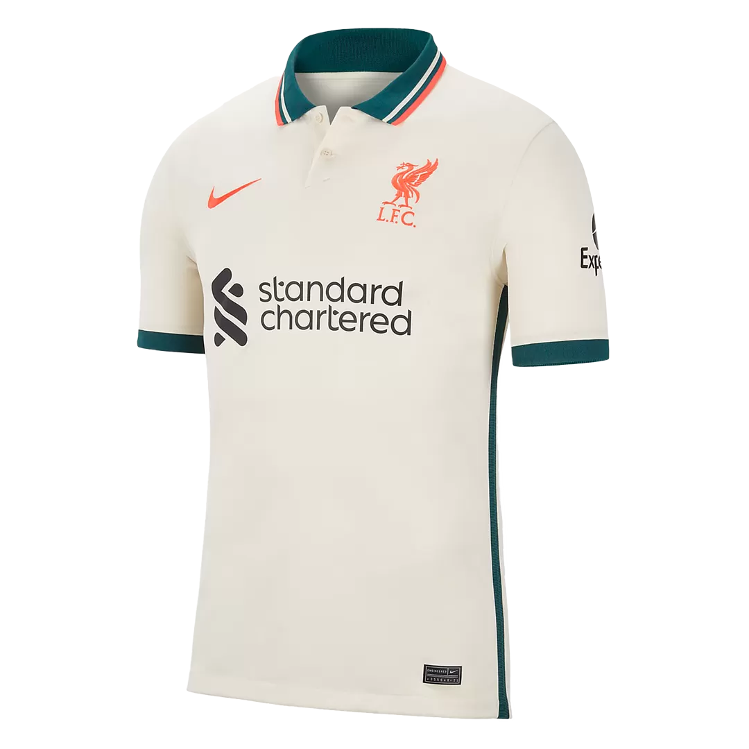 Roberto Firmino Liverpool Nike Youth 2021/22 Away Breathe Stadium Replica  Player Jersey - Tan