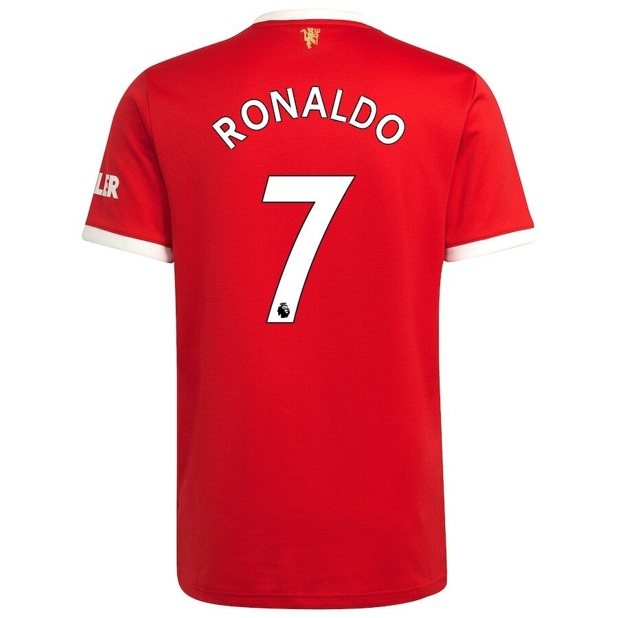 Manchester United 2021/22 Home Ronaldo #7 Youth Jersey Name Set