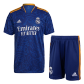 Real Madrid Away Jersey Kit 2021/22 By Adidas - Blue