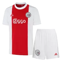 Ajax Home Jersey Kit 2021/22 By - Red&White - elmontyouthsoccer